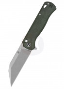 QSP Knife Swordfish, stonewashed blade, green micarta handle, QS149-B1​